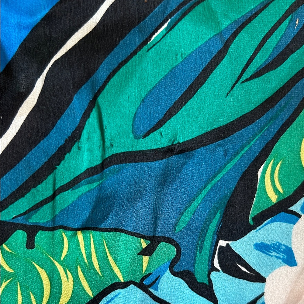 Oscar de la Renta Studio Multicolor Scarf *****has flaws***** Vintage - Picture 14 of 15